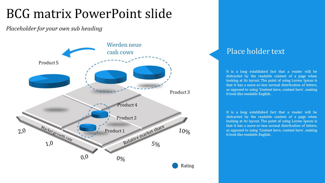bcg matrix powerpoint slide-style 1